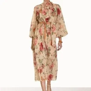 【Zimmermann】LUMINOSITY BILLOW DRESS ビロー ミディ Zimmermann Illuminate Drawn Billow Dress | Neiman Marcus